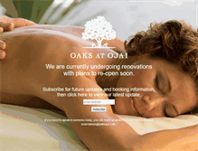 Tablet Screenshot of oaksspa.com